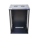 Rack cabinet 18U 600x600mm black hanging