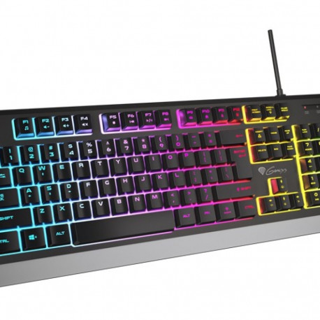 The Genesis Rhod 300 RGB is an entry-level membrane gaming keyboard designed for pl