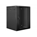 Wall-Mounted Rack 19'' 15U 600X600mm black Wall-Mounted Rack 19'' 15U 600X600mm black