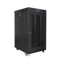 RACK CABINET 19" FREE-STANDING 22U/800X800 LCD WITH MESH DOOR BLACK LANBERG (FLAT PACK) V2