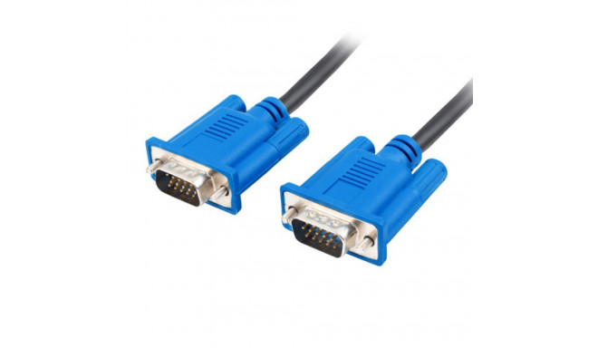 VGA M/M CABLE 1.8M DUAL-SHIELDED FERRITE CORE BLACK LANBERG