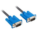 VGA M/M CABLE 1.8M DUAL-SHIELDED FERRITE CORE BLACK LANBERG