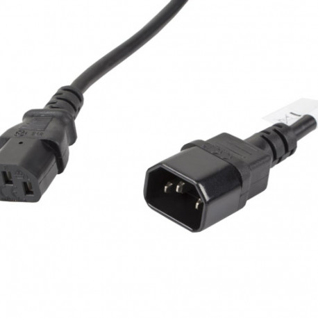 IEC 320 C13->C14 CABLE 5M VDE BLACK LANBERG