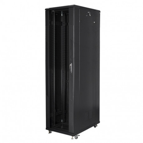 RACK CABINET 19" FREE-STANDING 47U/800X1000 (FLAT PACK) BLACK LANBERG