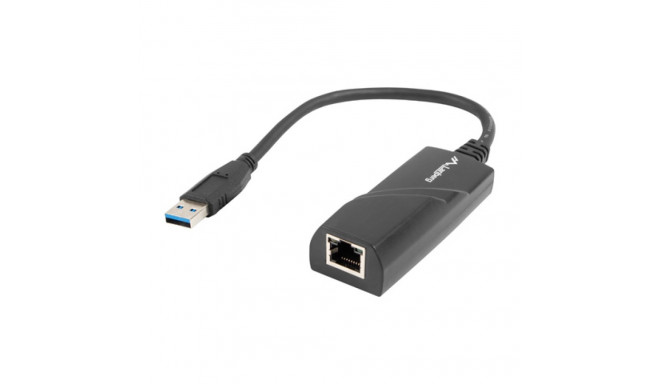 USB–>RJ45 ETHERNET ADAPTER NETWORK CARD LANBERG USB 3.0 1X RJ45 1GB CABLE