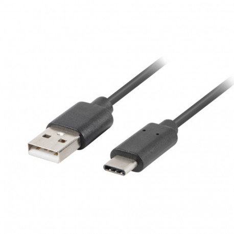 USB-C(M)->USB-A(M) 2.0 CABLE 1.8M BLACK QC 3.0 LANBERG