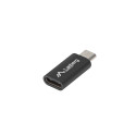 USB-C(F) 2.0->USB MICRO(M) ADAPTER BLACK LANBERG