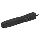 SURGE PROTECTOR NATEC BERCY 400 1.5M 5X FRENCH OUTLETS BLACK