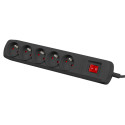 SURGE PROTECTOR NATEC BERCY 400 1.5M 5X FRENCH OUTLETS BLACK