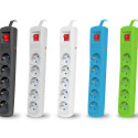 SURGE PROTECTOR NATEC BERCY 400 1.5M 5X FRENCH OUTLETS BLACK