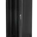 RACK CABINET 19" FREE-STANDING 37U/600X600 (FLAT PACK) BLACK LANBERG