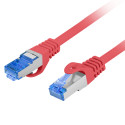 PATCHCORD CAT.6A S/FTP LSZH CCA 2M RED FLUKE PASSED LANBERG