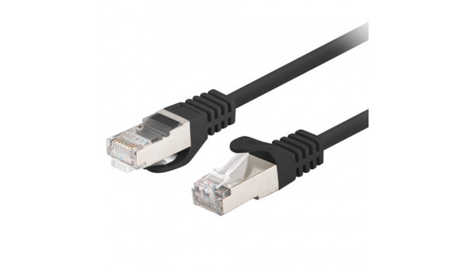 PATCHCORD CAT.6 FTP 0.25M BLACK FLUKE PASSED LANBERG 10-PACK