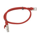 PATCHCORD CAT.5E UTP 0.5M RED FLUKE PASSED LANBERG