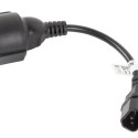 IEC 320 C14->SCHUKO(F) ADAPTER CABLE FOR UPS 20CM BLACK LANBERG