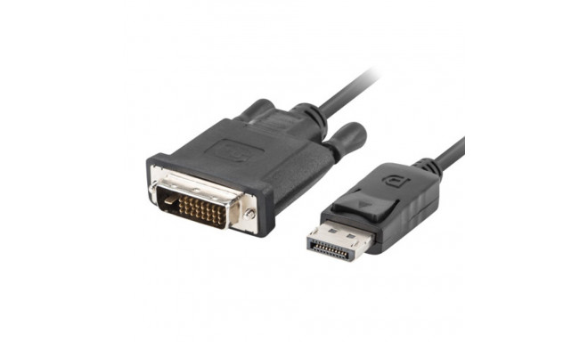 DISPLAYPORT(M) V1.2->DVI-D(M)(24+1) CABLE 3M BLACK DUAL LINK LANBERG