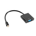 DISPLAYPORT MINI(M) 1.2->VGA(F) ADAPTER CABLE 20CM BLACK LANBERG