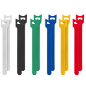 VELCRO CABLE TIES 12MMX15CM 12PIECES WHITE, BLACK, GREEN, BLUE, YELLOW, RED LANBERG