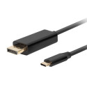 USB-C(M)->DISPLAYPORT(M) CABLE 3M 4K 60HZ BLACK LANBERG