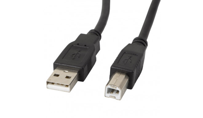 USB-A(M)->USB-B(M) 2.0 CABLE 1.8M BLACK FERRITE LANBERG