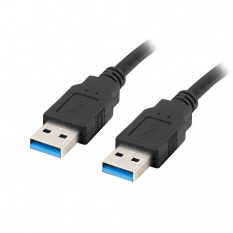 USB-A M/M 3.0 CABLE 0.5M BLACK LANBERG