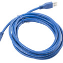 USB-A M/F 3.0 CABLE 3M BLUE LANBERG