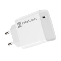USB CHARGER NATEC RIBERA 1X USB-C 20W WHITE