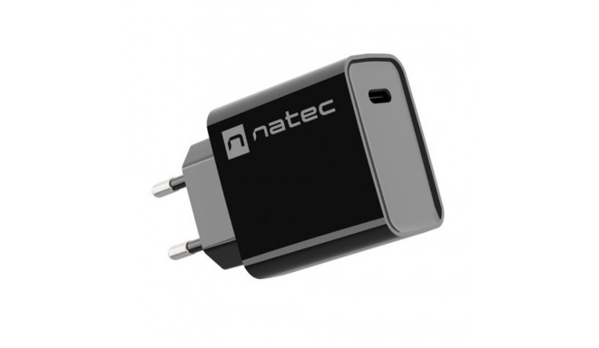 USB CHARGER NATEC RIBERA 1X USB-C 20W BLACK