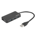 USB 3.0 HUB NATEC MOTH 4-PORT BLACK
