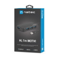 USB 3.0 HUB NATEC MOTH 4-PORT BLACK