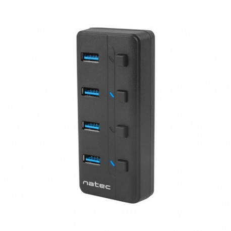 USB 3.0 HUB NATEC MANTIS 2 4-PORT ON/OFF WITH AC ADAPTER