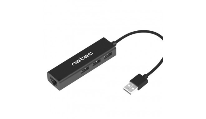 USB 2.0 HUB NATEC DRAGONFLY 3-PORT + RJ45