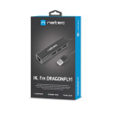 Natec USB 2.0 hub Dragonfly  3-port + RJ45