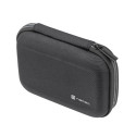 TRAVEL CASE ORGANIZER FOR HDD / SSD / ACCESSORIES / CABLES NATEC KRILL 2 BLACK