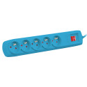 SURGE PROTECTOR NATEC BERCY 400 1.5M 5X FRENCH OUTLETS BLUE