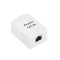 SURFACE-MOUNT BOX CAT.5E FTP SHIELDED 1X RJ45 WHITE LANBERG