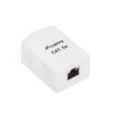 SURFACE-MOUNT BOX CAT.5E FTP SHIELDED 1X RJ45 WHITE LANBERG