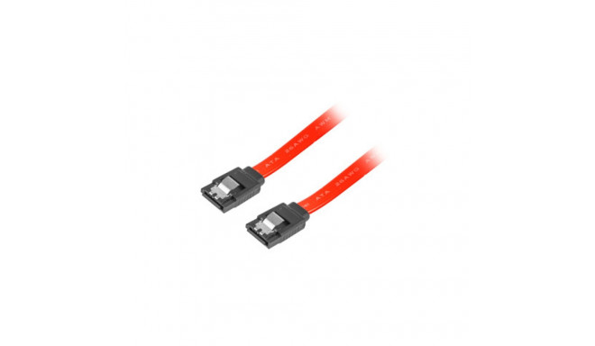 Lanberg cable SATA Data II (3GB/S) F/F 50cm, red