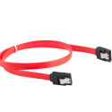 Lanberg cable SATA Data II (3GB/S) F/F 50cm, red