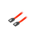 Lanberg cable SATA Data II (3GB/S) F/F 50cm, red