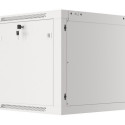 RACK CABINET 19" WALL-MOUNT 9U/600X600 FOR SELF-ASSEMBLY WITH METAL DOOR GREY LANBERG (FLAT PACK)