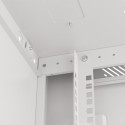 RACK CABINET 19" WALL-MOUNT 9U/600X450 (FLAT PACK) WITH GLASS DOOR GREY LANBERG V2