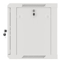RACK CABINET 19" WALL-MOUNT 9U/600X450 (FLAT PACK) WITH GLASS DOOR GREY LANBERG V2