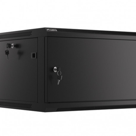 Lanberg 19" seinapaigaldatav rack-kapp 6U/600x600 lamppakendis metalluksega, must