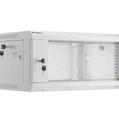 RACK CABINET 19" WALL-MOUNT 4U/600X450 (FLAT PACK) V2 GREY LANBERG