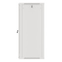 RACK CABINET 19" WALL-MOUNT 27U/600X600 (FLAT PACK) WITH GLASS DOOR GREY LANBERG V2