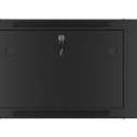 RACK CABINET 19" WALL-MOUNT 6U/600X600 FOR SELF-ASSEMBLY WITH METAL DOOR BLACK LANBERG (FLAT PACK)