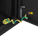 RACK CABINET 19" WALL-MOUNT 4U+3U/540X200 LOW-PROFILE BLACK LANBERG (ASSEMBLED)