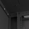 RACK CABINET 19" WALL-MOUNT 22U/600X600 (FLAT PACK) BLACK LANBERG V2