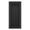 RACK CABINET 19" WALL-MOUNT 27U/600X600 (FLAT PACK) BLACK LANBERG V2